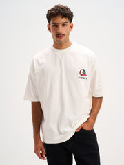 Cap Printed Round T-shirt