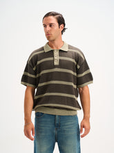 Textured Polo Buttoned Knitwear