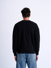 Knitted Ripped-Effect Sweater