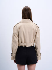 Cropped Trench Coat