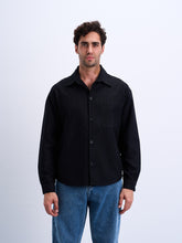 Black Heavy Overshirt