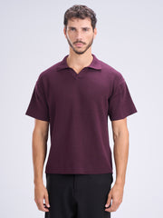 Unfinished Polo V-Neck Knitwear