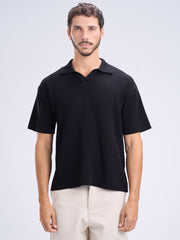 Basic Polo V-Neck Knitwear