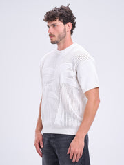 Palm Round Mesh Knitwear