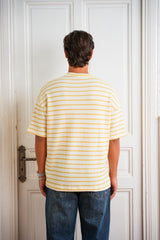 Stripped Cotton Knit T-Shirt