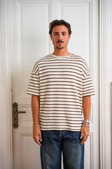 Stripped Cotton Knit T-Shirt