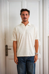 Short Sleeve Textured Polo
