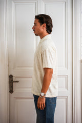 Short Sleeve Textured Polo