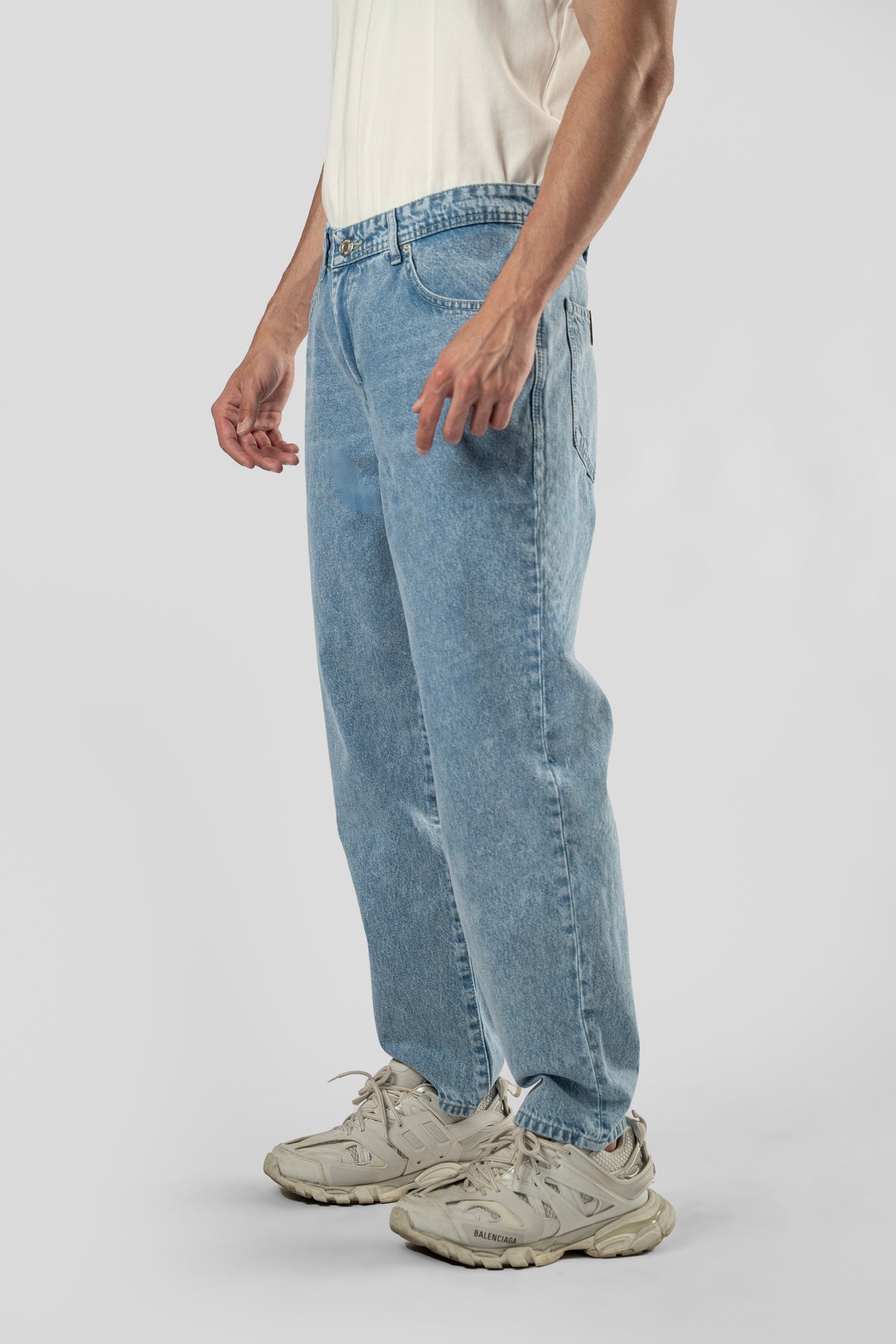 Straight Leg Denim Pants