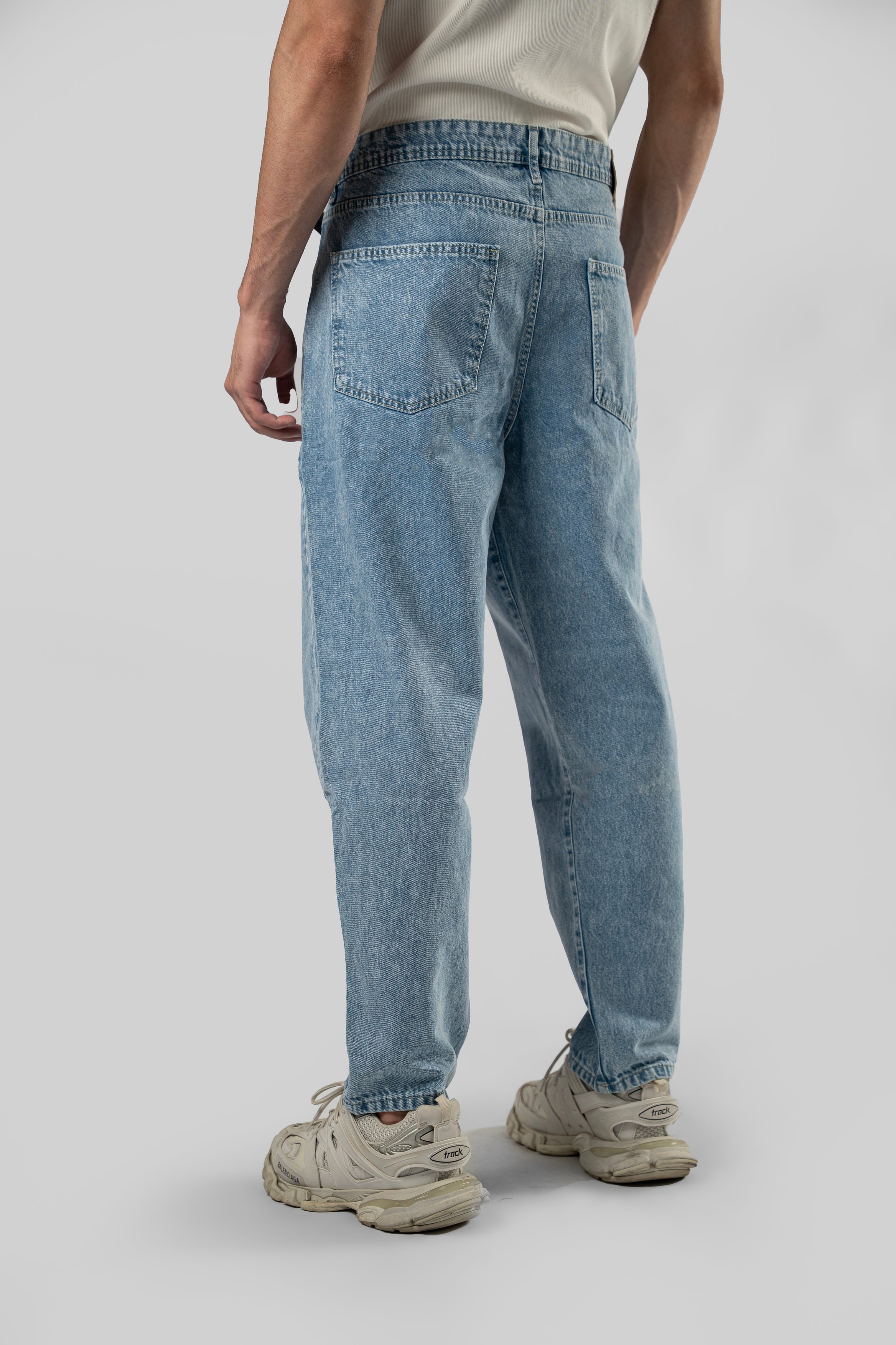 Straight Leg Denim Pants