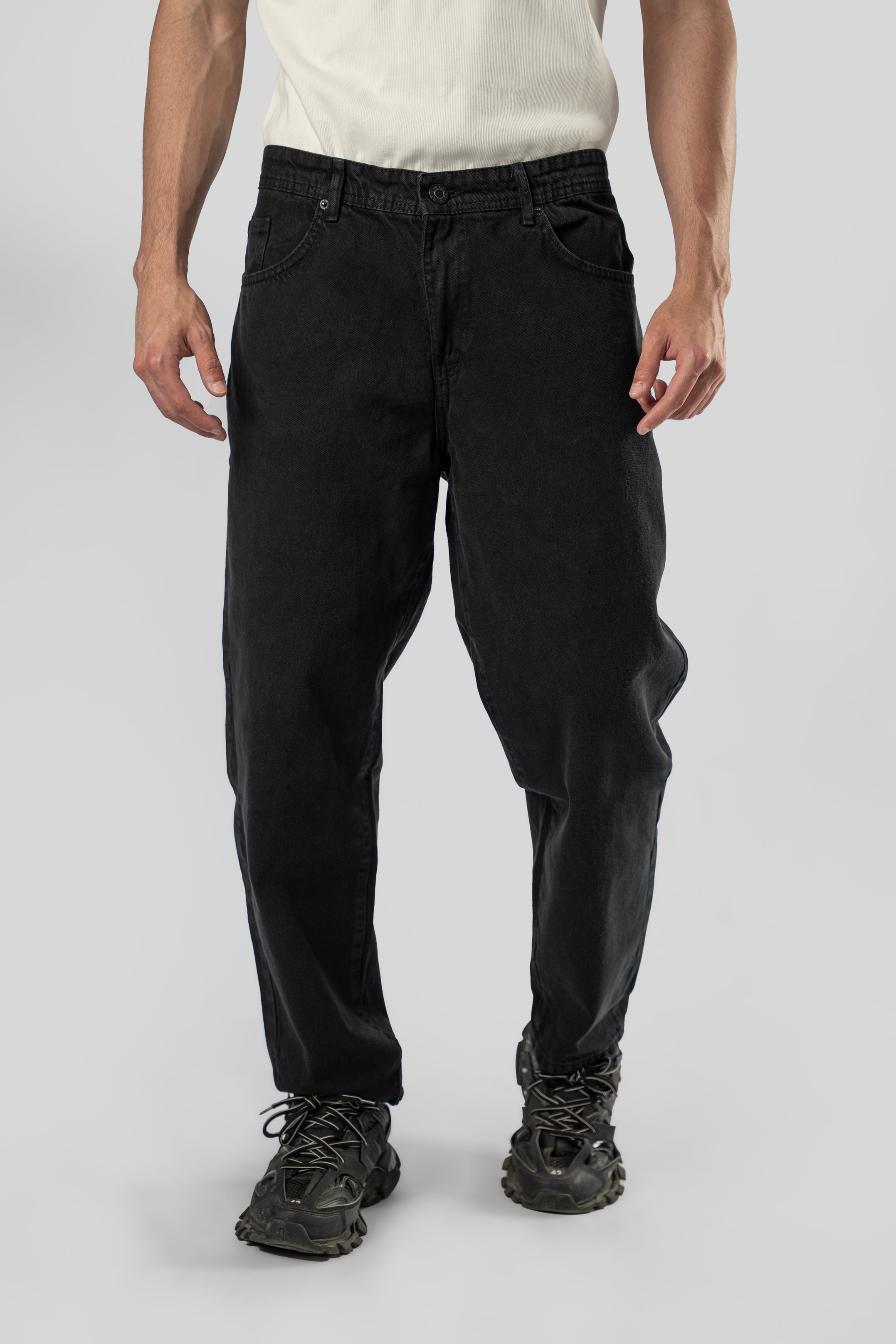 Straight Leg Denim Pants