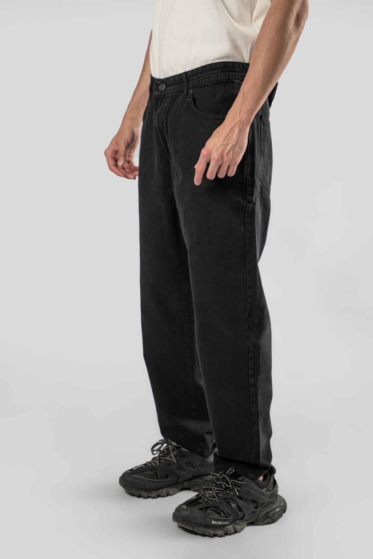 Straight Leg Denim Pants