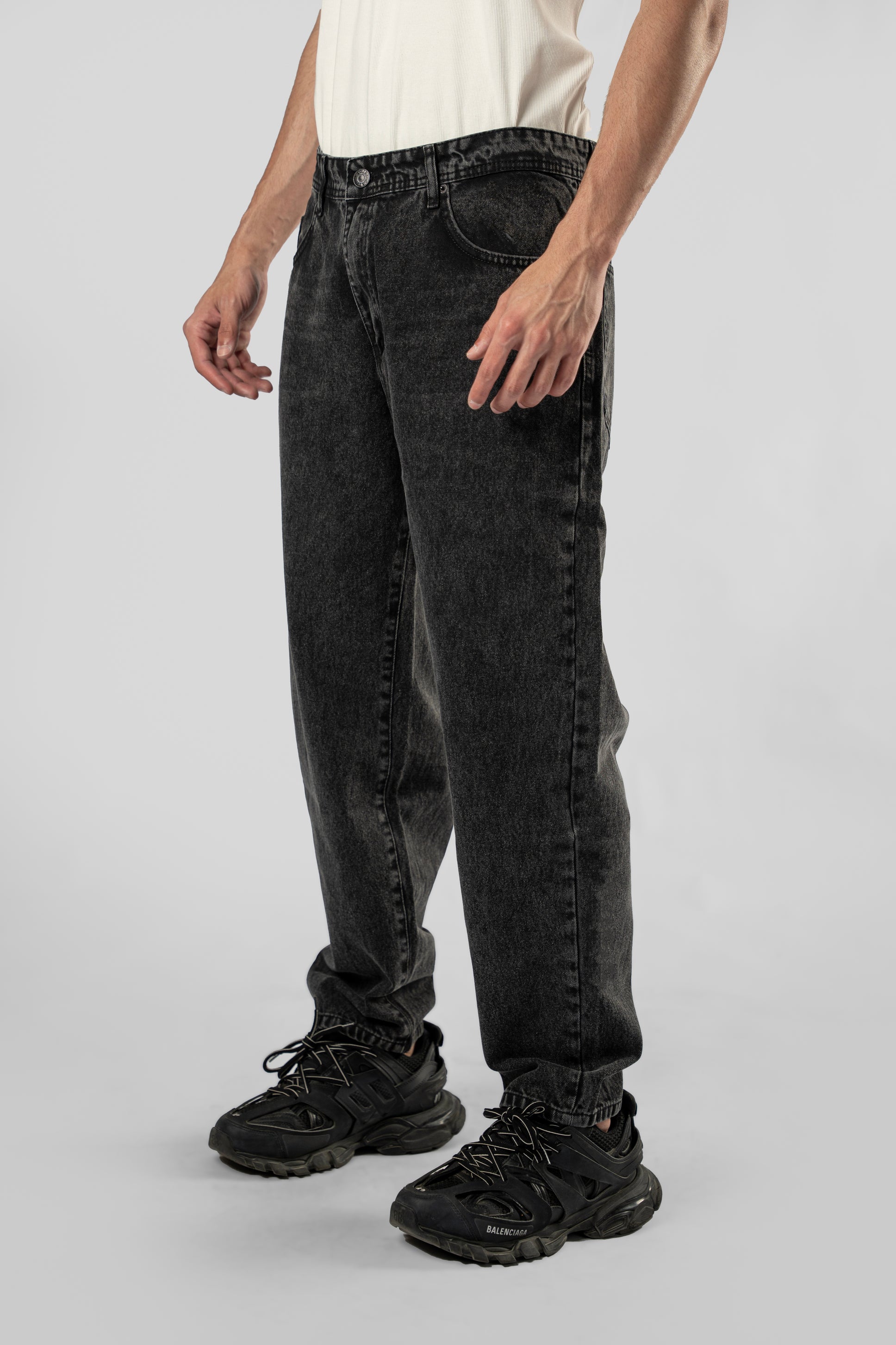 Straight Leg Denim Pants