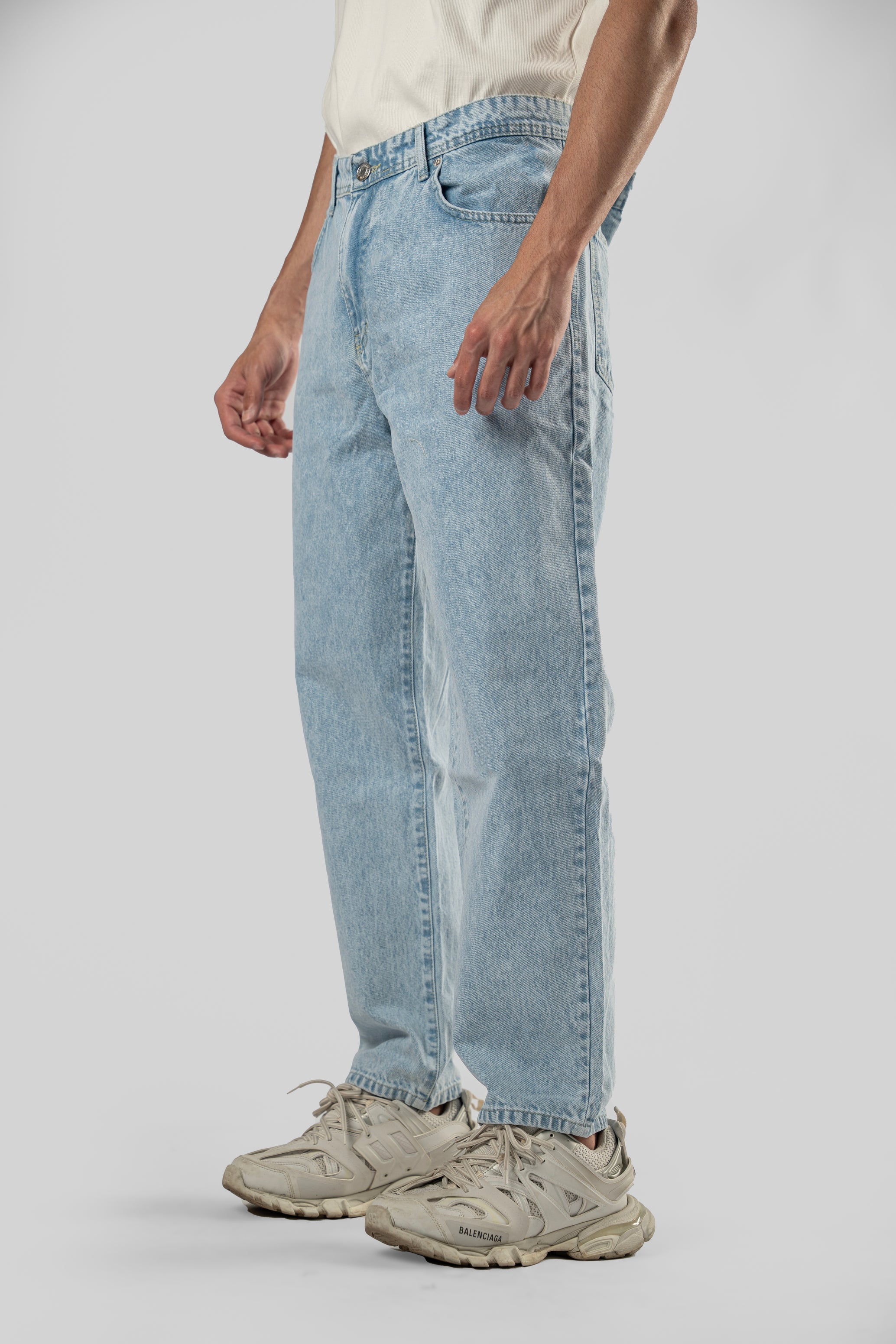 Straight Leg Denim Pants