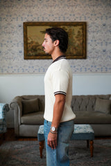 Textured Knitted Polo