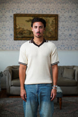 Textured Knitted Polo