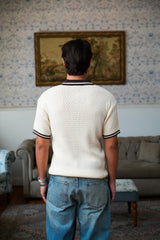 Textured Knitted Polo