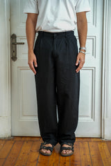 Pleated Linen Pants
