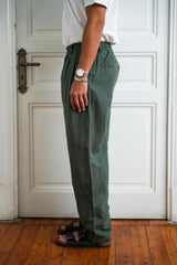 Pleated Linen Pants