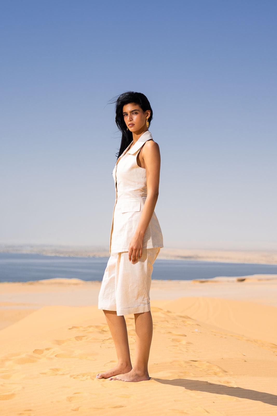Backless Classic Vest Set