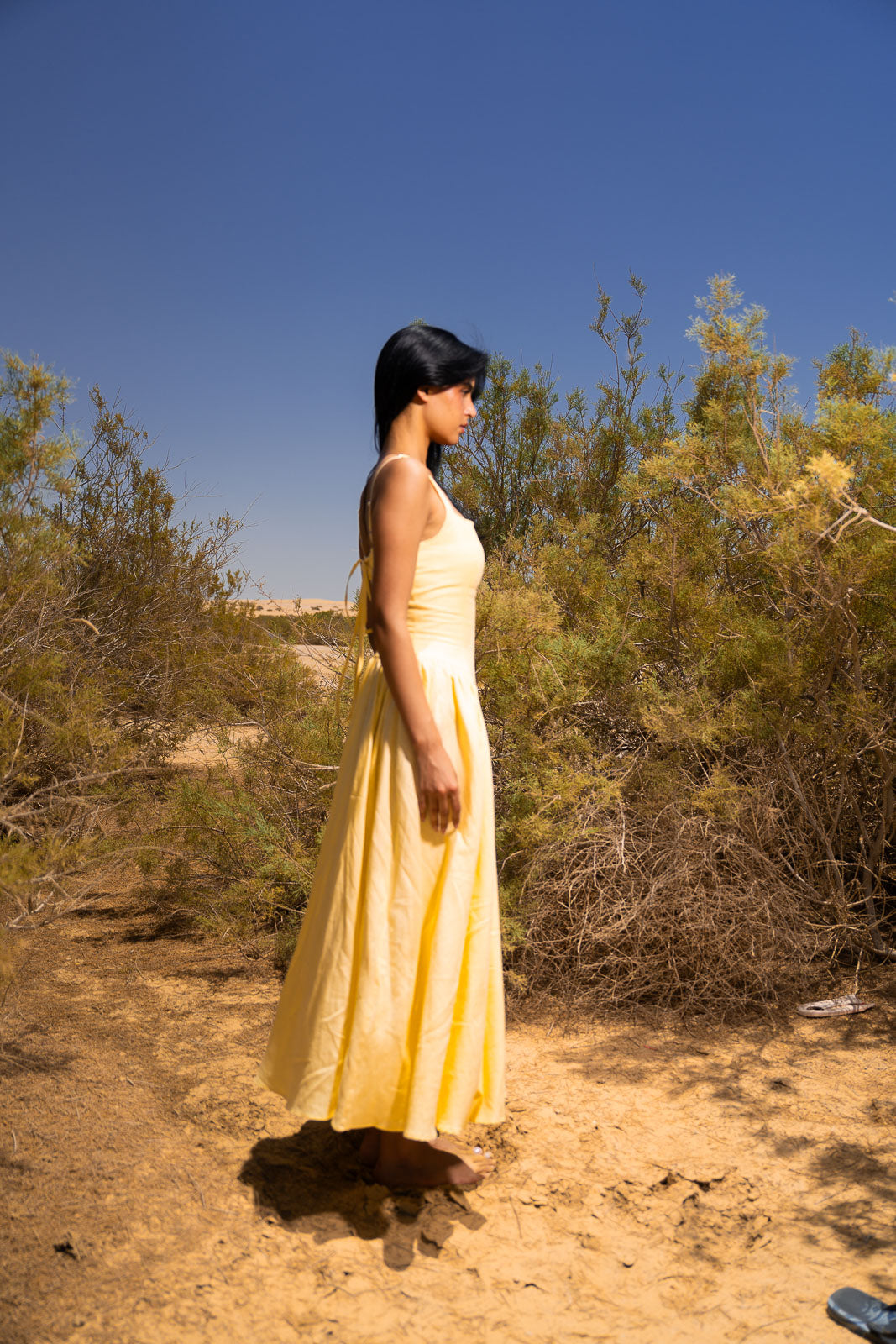 ALORA LINEN DRESS