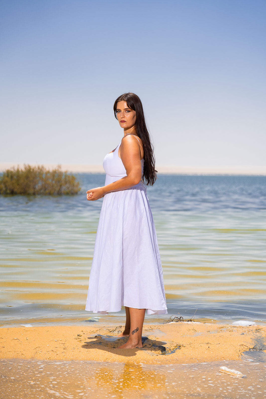 ALORA LINEN DRESS