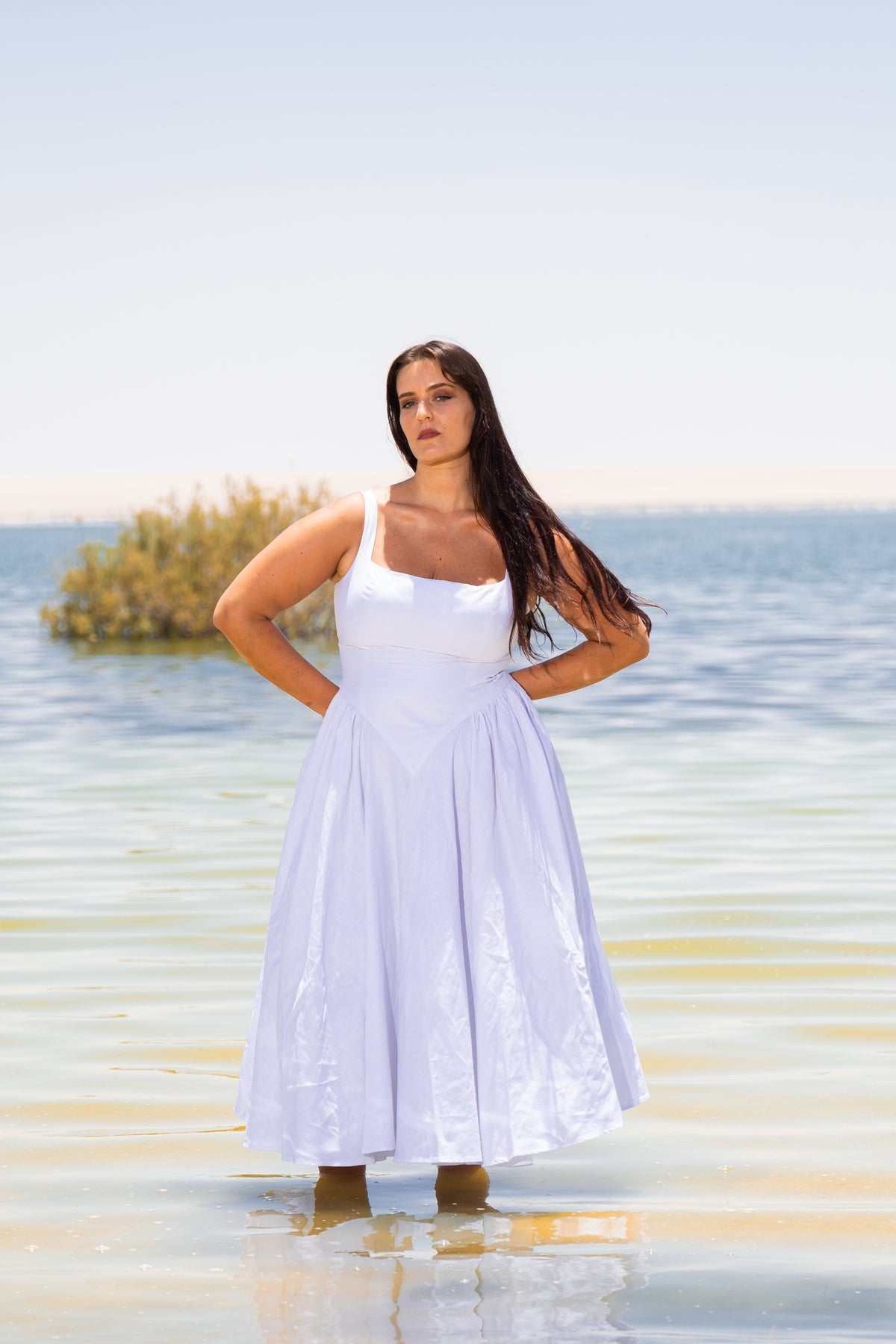 ALORA LINEN DRESS