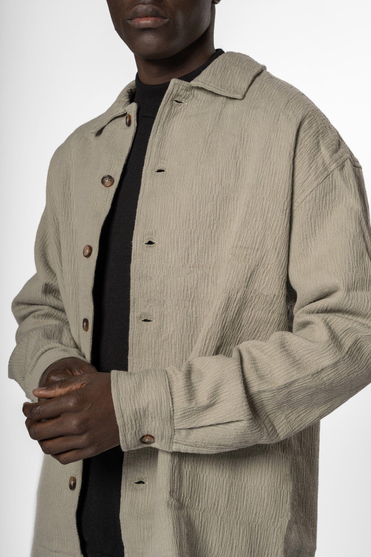 Textured Overshirt
