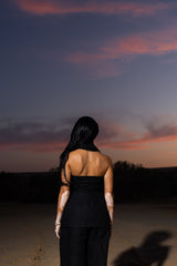 BACKLESS LINEN VEST