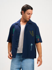Embroidered Short Sleeve Shirt