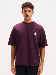 Cap Printed Round T-shirt