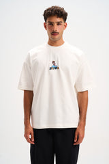 Brown Printed Round T-shirt