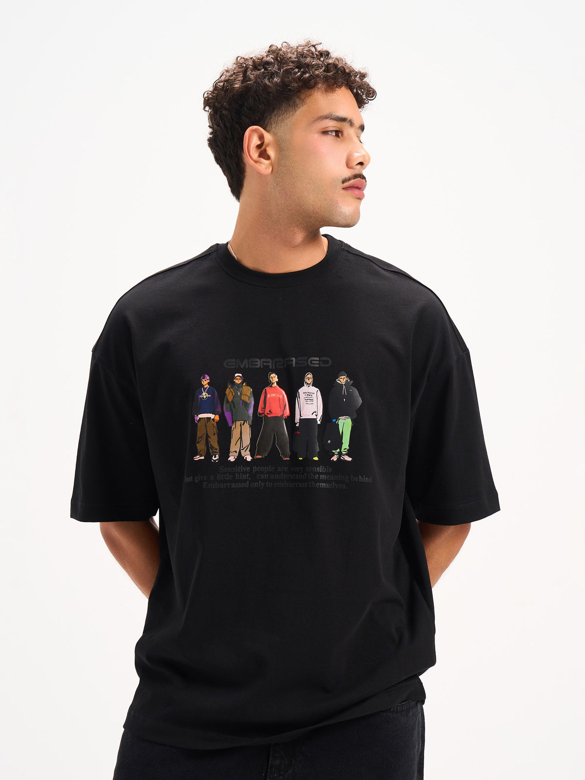 5 Guys Printed Round T-shirt