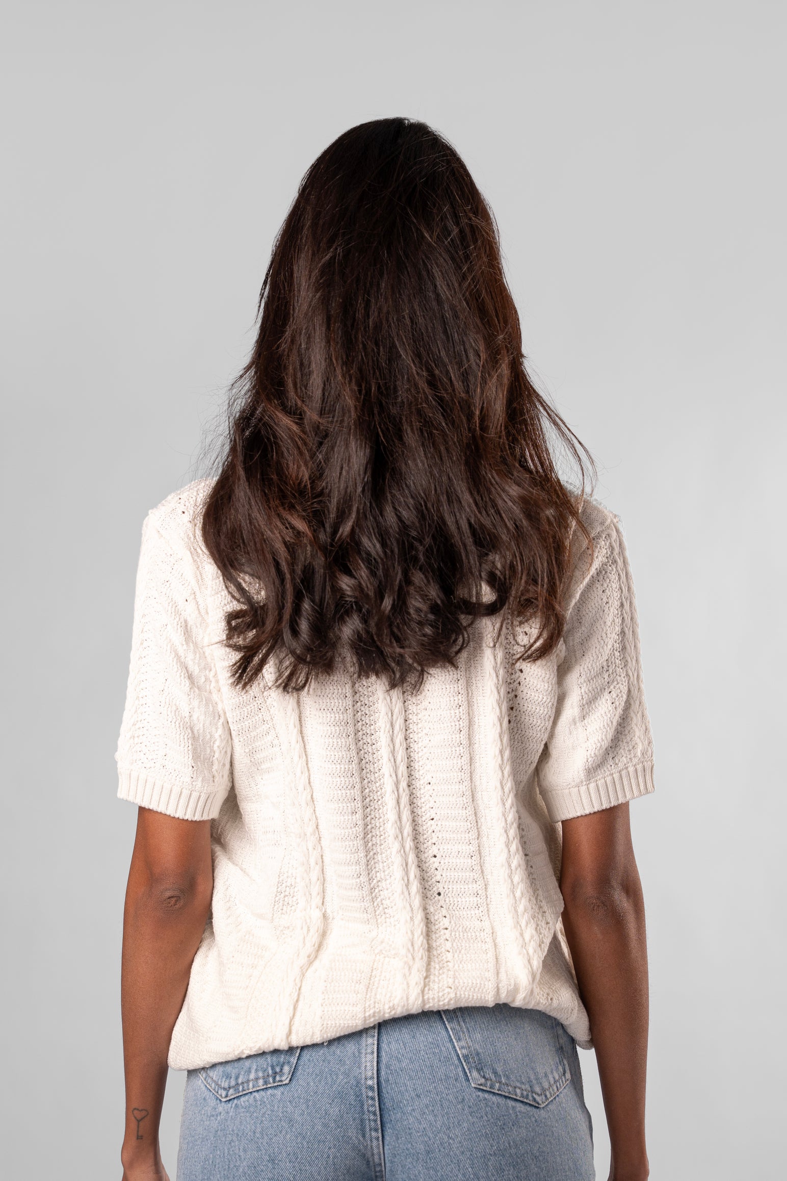 Short-Sleeved Knitted Polo