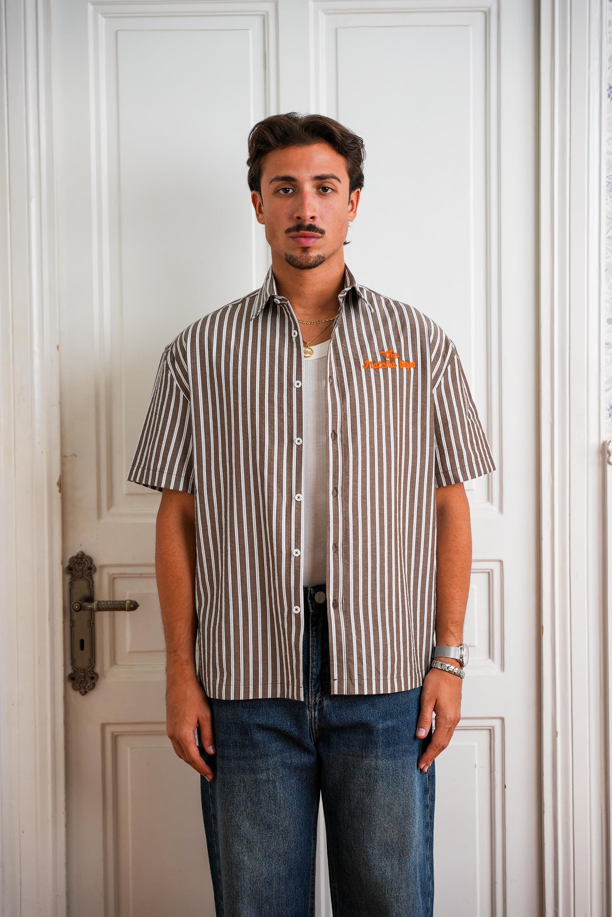Stripped Short Sleeve Shirt