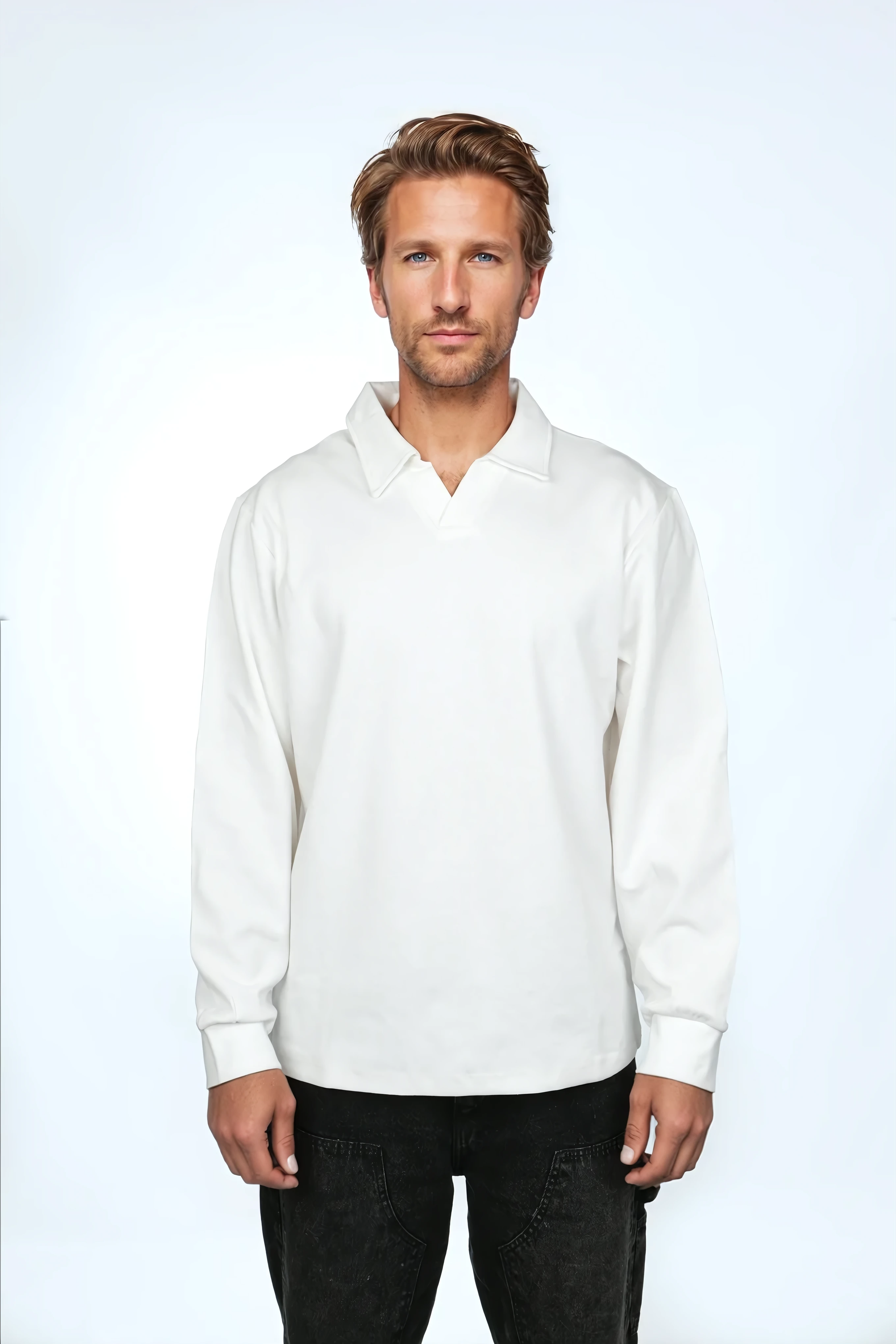 V Polo Sweater