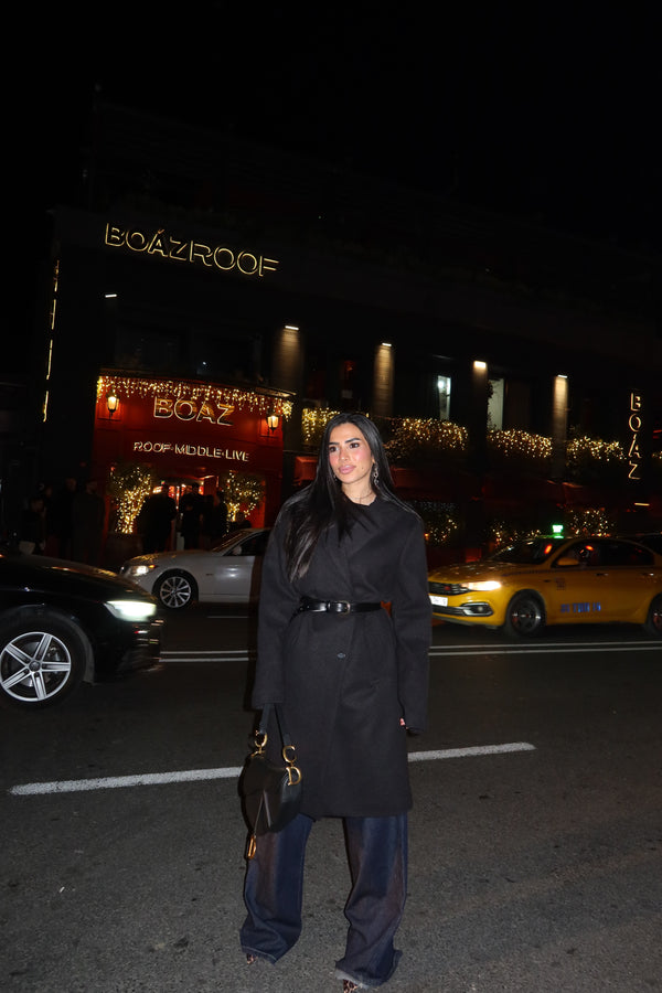 Long Tailored Wool Coat