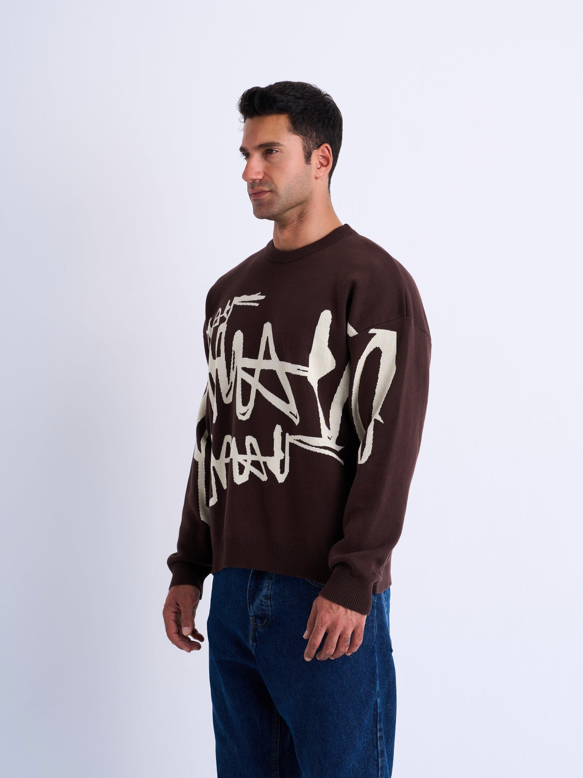 Printed Long Sleeve Knitwear