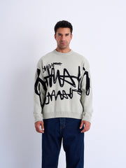 Printed Long Sleeve Knitwear