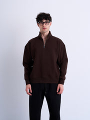 Basic Quarter Zipper Sweatshirt