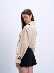 Cropped Trench Coat