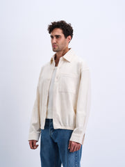 Basic Cream Overshirt