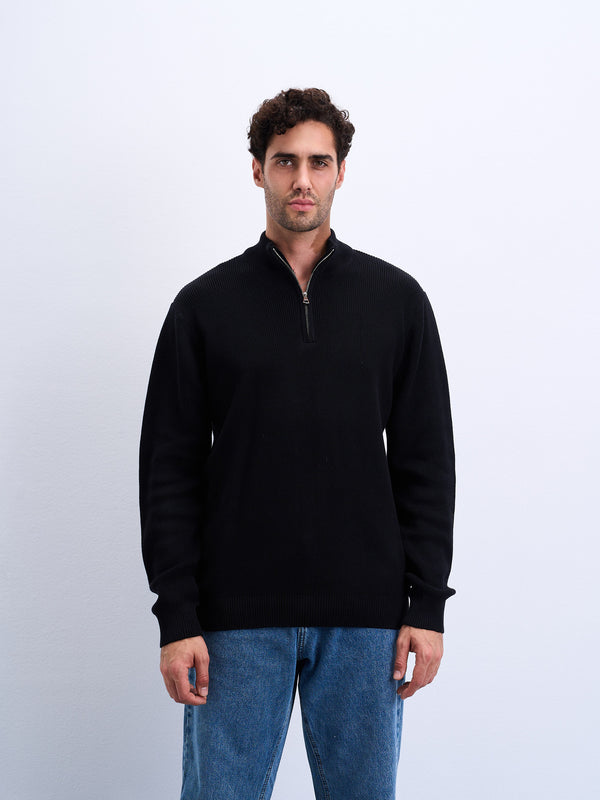 Knitted Quarter Zip