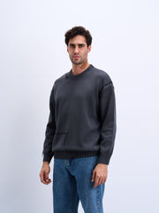 Stitched Long Sleeve Knitwear