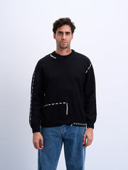 Stitched Long Sleeve Knitwear