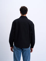 Black Heavy Overshirt