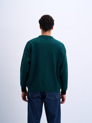 Quarter Zipper Knitted Polo