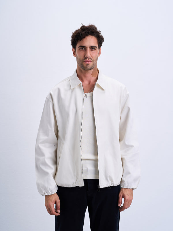 Basic Zipper Overshirt