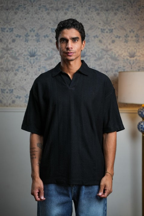 Oversized Knitted Polo