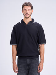 Textured Polo T-Shirt